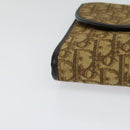 Christian Dior Trotter Canvas Chain Shoulder Bag Brown Auth 131653-10