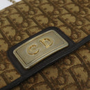 Christian Dior Trotter Canvas Chain Shoulder Bag Brown Auth 131653-14