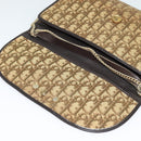 Christian Dior Trotter Canvas Chain Shoulder Bag Brown Auth 131653-15