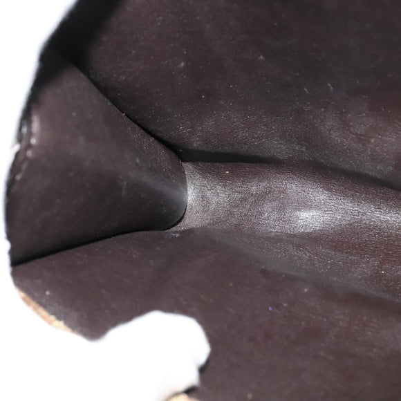 Christian Dior Trotter Canvas Chain Shoulder Bag Brown Auth 131653