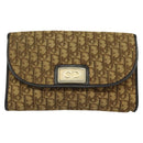 Christian Dior Trotter Canvas Chain Shoulder Bag Brown Auth 131653-2