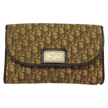 Christian Dior Trotter Canvas Chain Shoulder Bag Brown Auth 131653 - 0