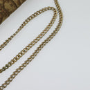 Christian Dior Trotter Canvas Chain Shoulder Bag Brown Auth 131653-7