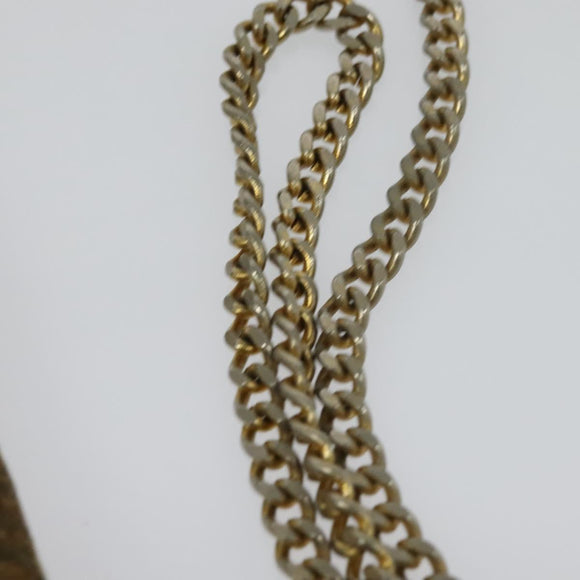 Christian Dior Trotter Canvas Chain Shoulder Bag Brown Auth 131653