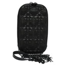 Christian Dior Chain Shoulder Bag Leather Black Auth 131654-1