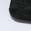 Christian Dior Chain Shoulder Bag Leather Black Auth 131654-12