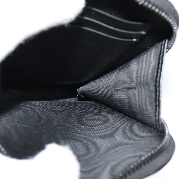 Christian Dior Chain Shoulder Bag Leather Black Auth 131654