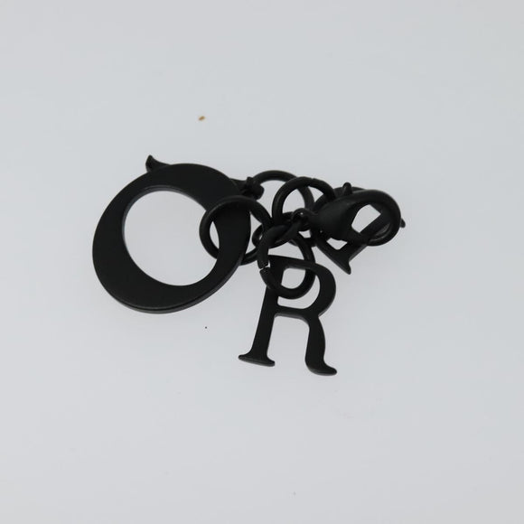 Christian Dior Chain Shoulder Bag Leather Black Auth 131654