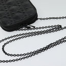 Christian Dior Chain Shoulder Bag Leather Black Auth 131654-7