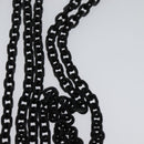 Christian Dior Chain Shoulder Bag Leather Black Auth 131654-8