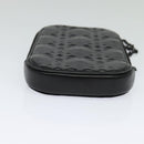 Christian Dior Chain Shoulder Bag Leather Black Auth 131654-9