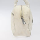 CHANEL Sports Matelasse Hand Bag Canvas White Silver CC Auth 131670-5