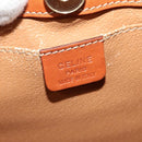 CELINE Macadam Canvas Backpack PVC Leather Brown Gold Auth 131672-18