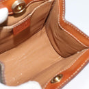 CELINE Macadam Canvas Backpack PVC Leather Brown Gold Auth 131672-19