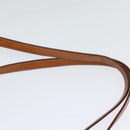 CELINE Macadam Canvas Backpack PVC Leather Brown Gold Auth 131672-8