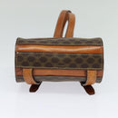 CELINE Macadam Canvas Backpack PVC Leather Brown Gold Auth 131672-5