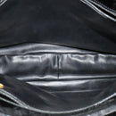 CHANEL Matelasse Tote Bag Enamel Black Gold CC Auth 131683-10