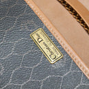 Christian Dior Honeycomb Canvas Chain Shoulder Bag PVC Black Gold Auth 131684-17