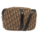 Christian Dior Trotter Canvas Shoulder Bag Brown Auth 131685-1