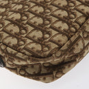 Christian Dior Trotter Canvas Shoulder Bag Brown Auth 131685-16
