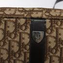 Christian Dior Trotter Canvas Shoulder Bag Brown Auth 131685-17
