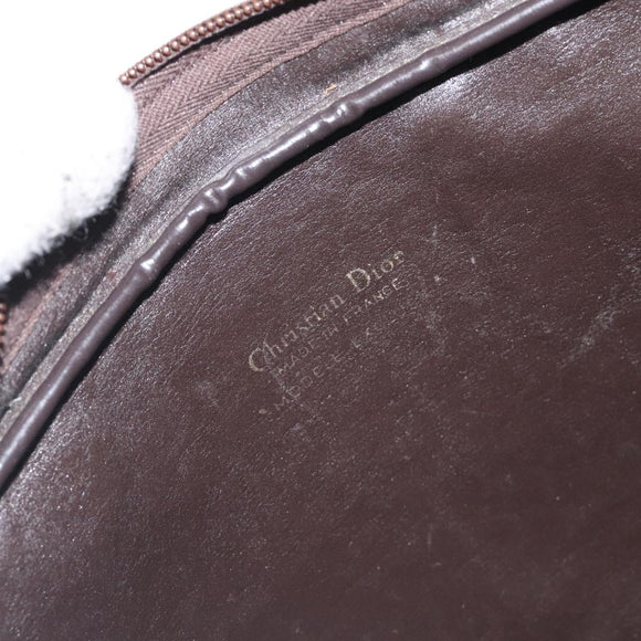 Christian Dior Trotter Canvas Shoulder Bag Brown Auth 131685