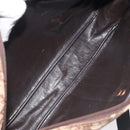 Christian Dior Trotter Canvas Shoulder Bag Brown Auth 131685-12