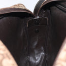 Christian Dior Trotter Canvas Shoulder Bag Brown Auth 131685-19