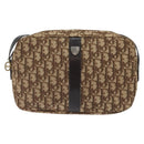 Christian Dior Trotter Canvas Shoulder Bag Brown Auth 131685-13