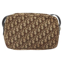 Christian Dior Trotter Canvas Shoulder Bag Brown Auth 131685-2