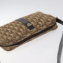 Christian Dior Trotter Canvas Shoulder Bag Brown Auth 131685-6