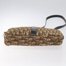 Christian Dior Trotter Canvas Shoulder Bag Brown Auth 131685-5