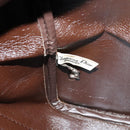 Christian Dior Trotter Canvas Boston Bag Brown Gold Auth 131686-18