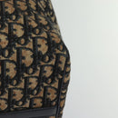 Christian Dior Trotter Canvas Boston Bag Navy Silver Auth 131687-13