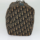 Christian Dior Trotter Canvas Boston Bag Navy Silver Auth 131687-4