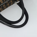 Christian Dior Trotter Canvas Boston Bag Navy Silver Auth 131687-7