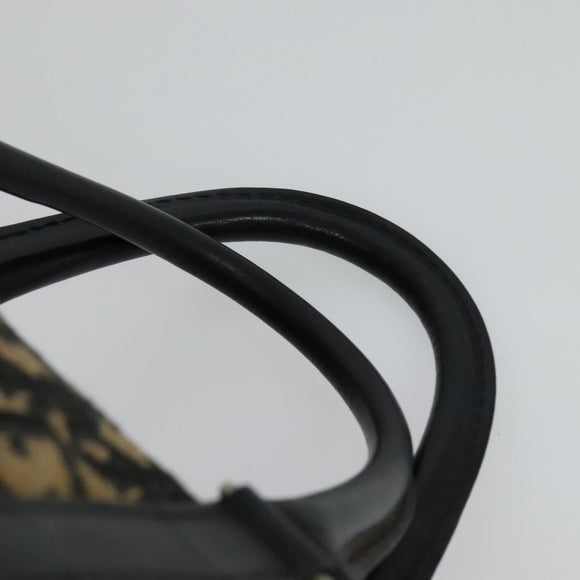 Christian Dior Trotter Canvas Boston Bag Navy Silver Auth 131687