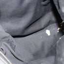 GUCCI GG Canvas Abbey Shoulder Bag Black Gold 131326 Auth 131688-10