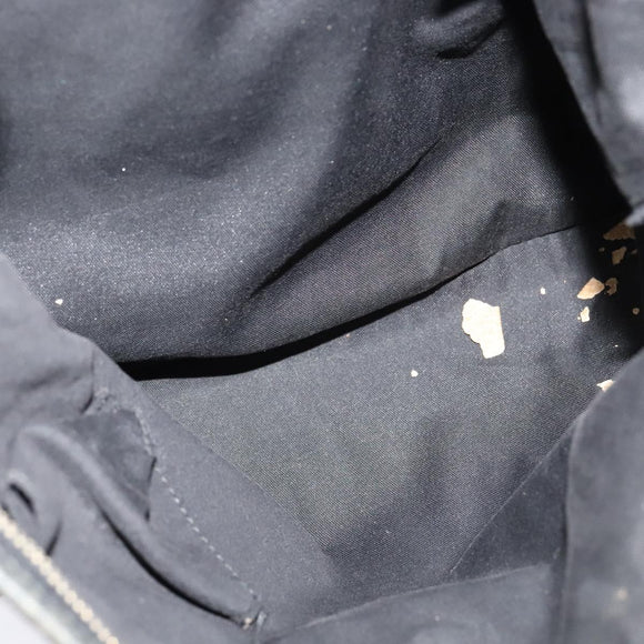 GUCCI GG Canvas Abbey Shoulder Bag Black Gold 131326 Auth 131688