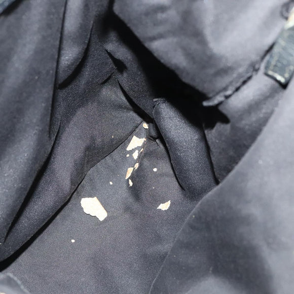 GUCCI GG Canvas Abbey Shoulder Bag Black Gold 131326 Auth 131688