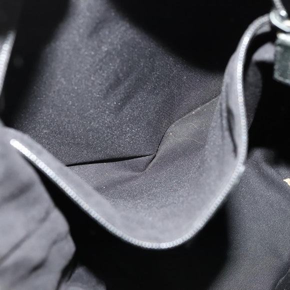 GUCCI GG Canvas Abbey Shoulder Bag Black Gold 131326 Auth 131688