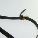 GUCCI GG Canvas Abbey Shoulder Bag Black Gold 131326 Auth 131688-14