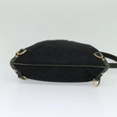 GUCCI GG Canvas Abbey Shoulder Bag Black Gold 131326 Auth 131688-5