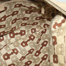 GUCCI GG Canvas Guccissima Shoulder Bag Leather Beige Gold 153691 Auth 131692-18
