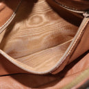 CELINE Macadam Canvas Shoulder Bag PVC Leather Brown Gold Auth 131702-18