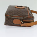 CELINE Macadam Canvas Shoulder Bag PVC Leather Brown Gold Auth 131702-5