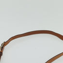 CELINE Macadam Canvas Shoulder Bag PVC Leather Brown Gold Auth 131702-8