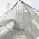 BURBERRY Nova Check Shoulder Bag Canvas Beige Silver Auth 131704-18