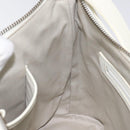 BURBERRY Nova Check Shoulder Bag Canvas Beige Silver Auth 131704-19