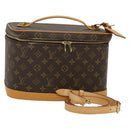 LOUIS VUITTON Monogram Nice Hand Bag 2way M47280 LV Auth 131714-1